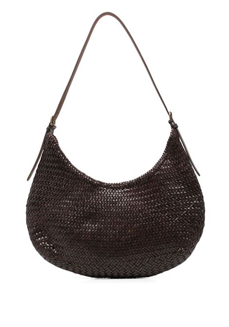 Chocolate brown Luna Piena shoulder bag Dragon Diffusion - women